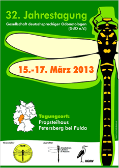 Poster 32. Jahrestagung der Gesellschaft deutschsprachiger Odonatologen